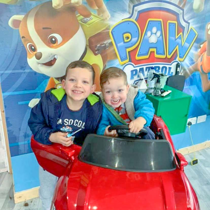 picture of child having hair cut