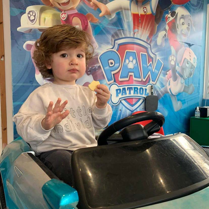 picture of child having hair cut